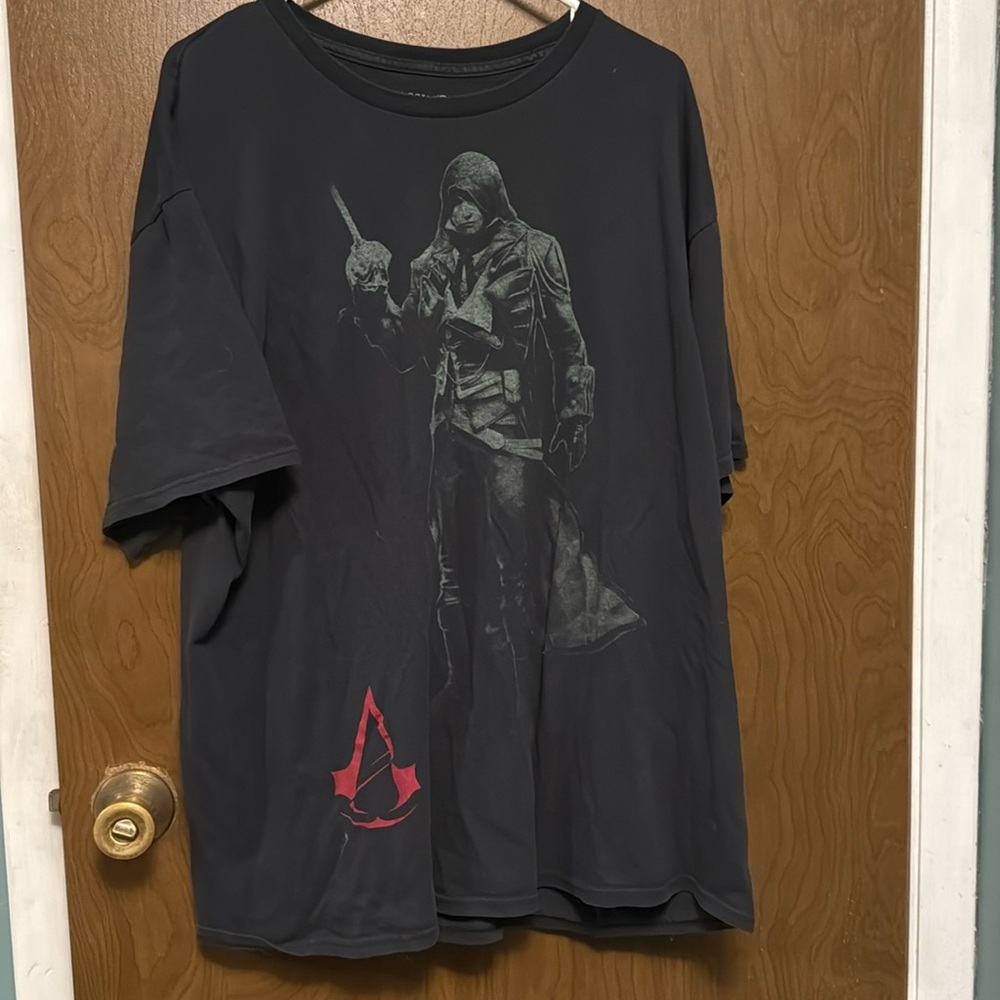 Assassins Creed black short sleeve T shirt size XXL